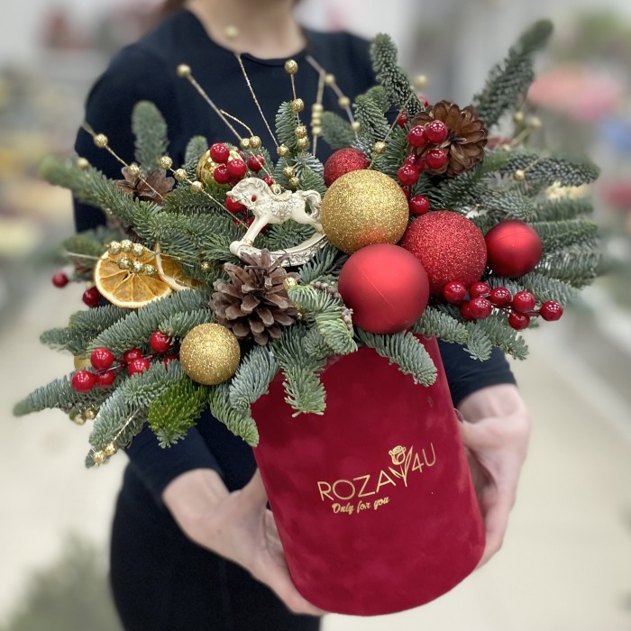 Новогодняя композиция Ёлочные Украшения
