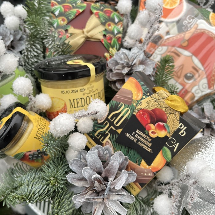 Новогодняя коробка с пряником