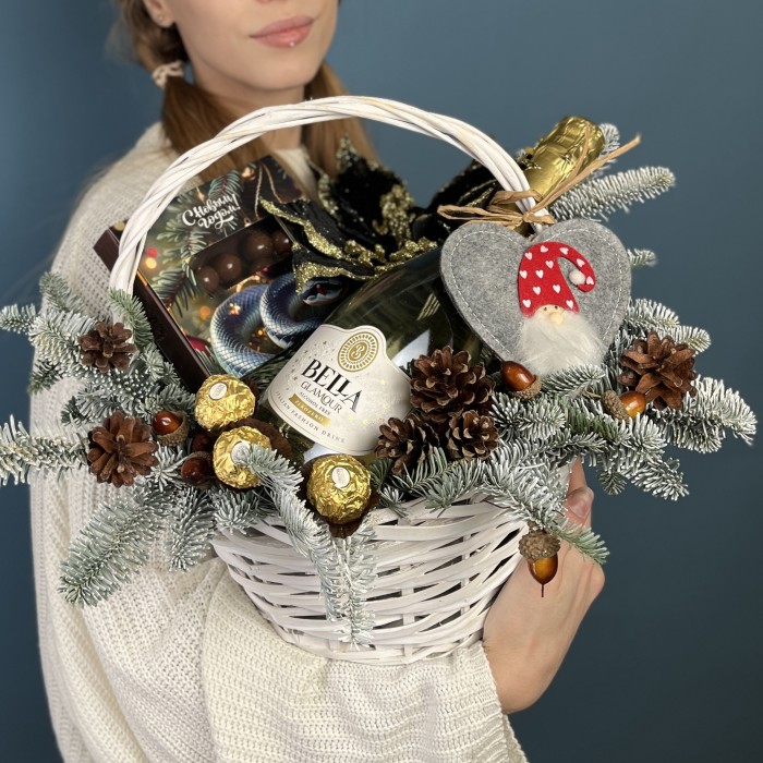 Новогодняя корзина Шоколадного настроения
