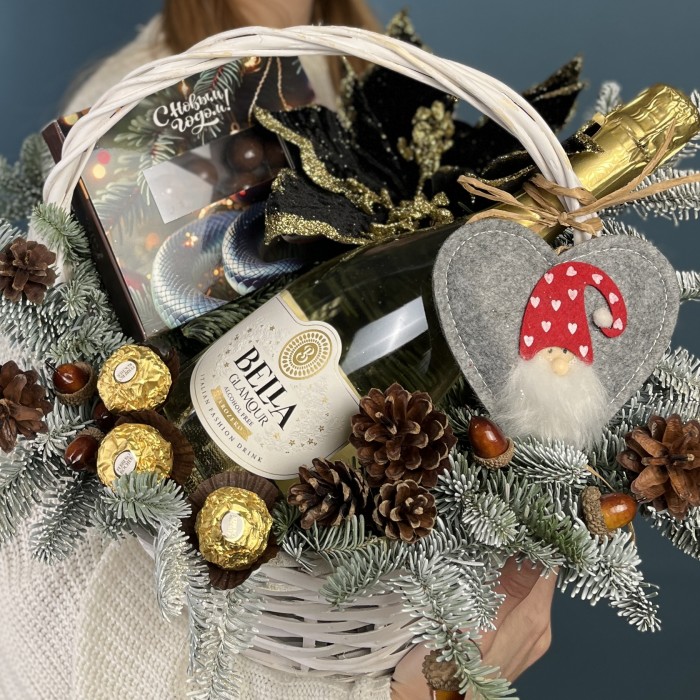 Новогодняя корзина Шоколадного настроения