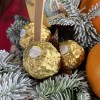 Новогодняя корзина с мандаринами и чаем