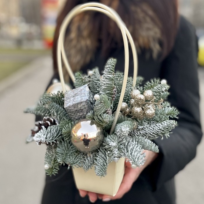 Новогодняя композиция Морозная фантазия