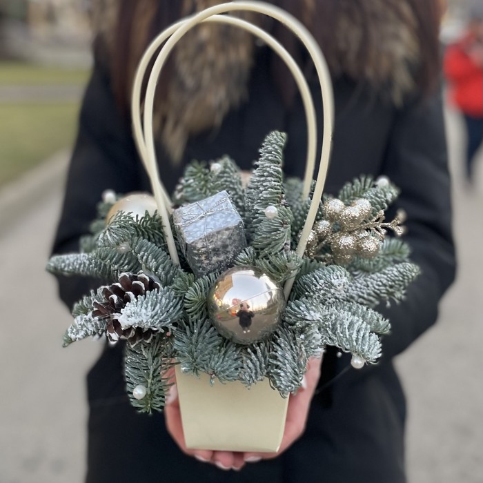 Новогодняя композиция Морозная фантазия