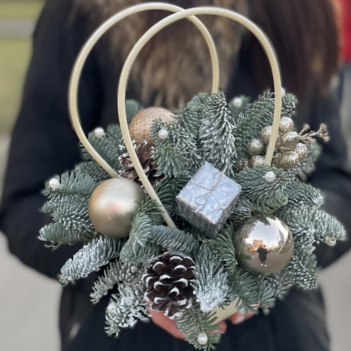 Новогодняя композиция Морозная фантазия