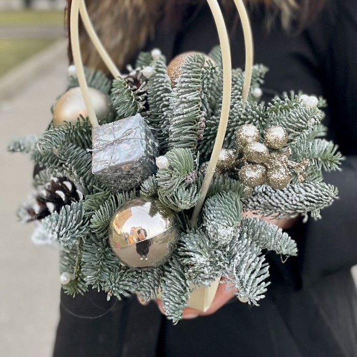 Новогодняя композиция Морозная фантазия