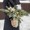 Новогодняя композиция Рождественский ангел с нобилисом