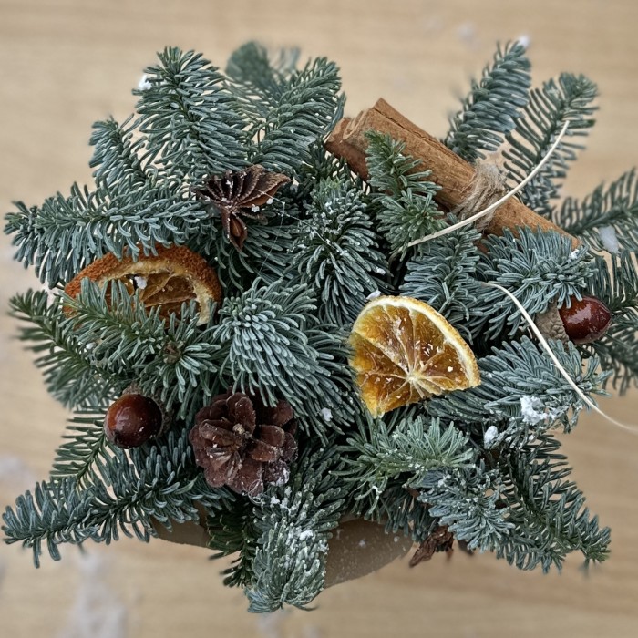 Новогодняя композиция Цитрус с Корицей