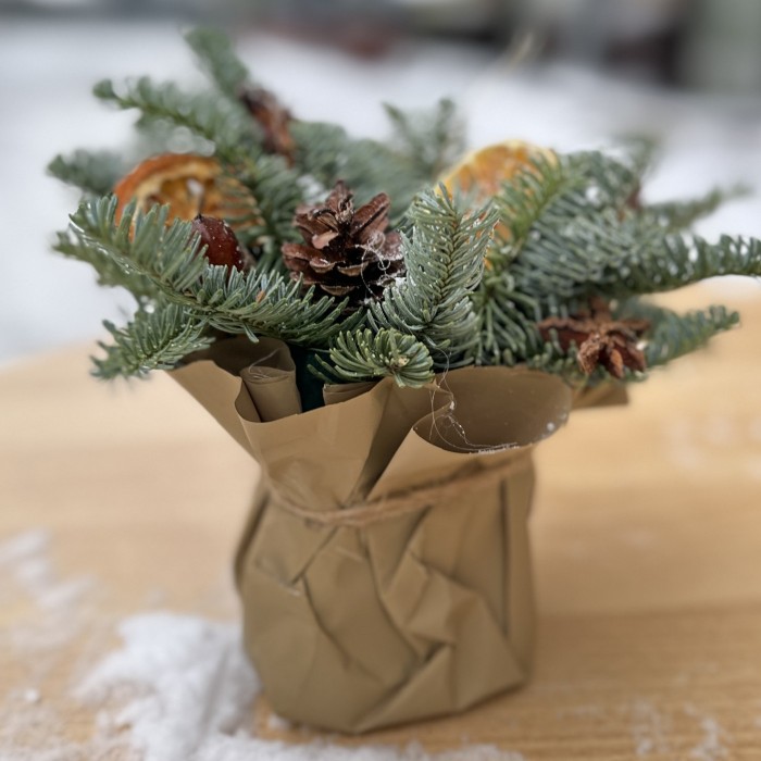 Новогодняя композиция Цитрус с Корицей