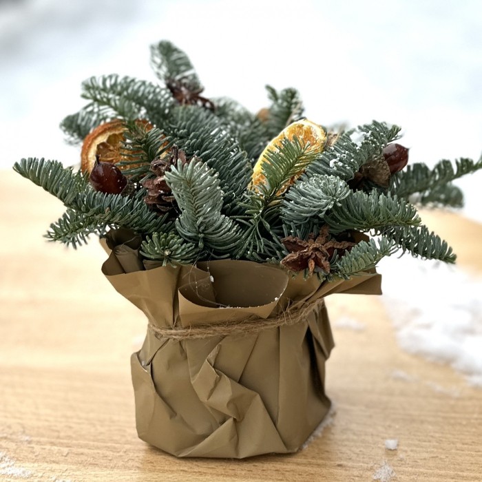 Новогодняя композиция Цитрус с Корицей