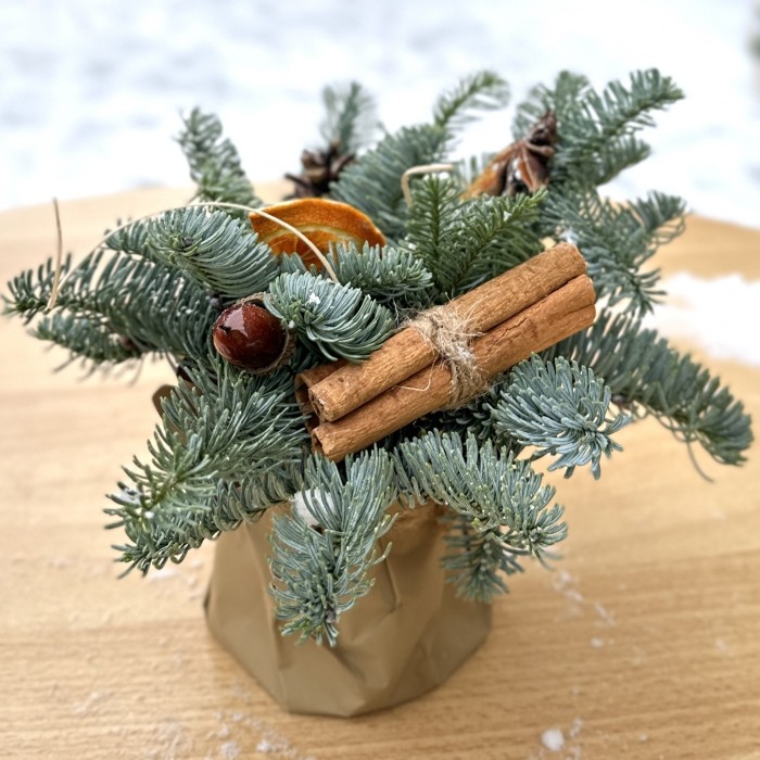 Новогодняя композиция Цитрус с Корицей