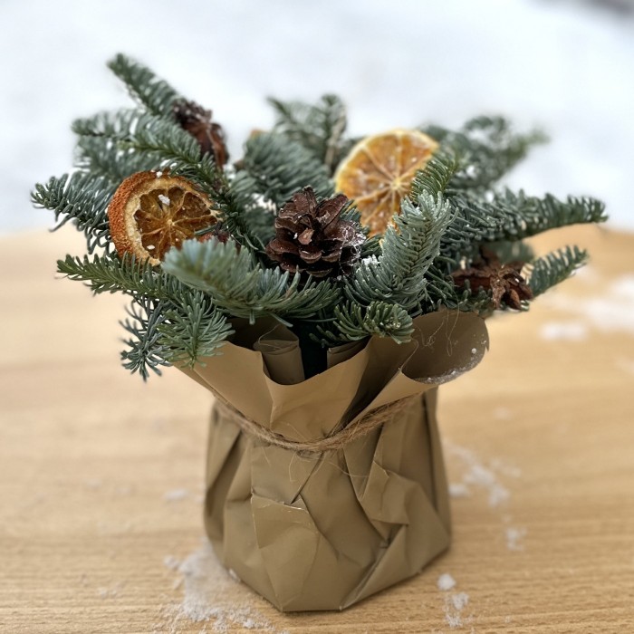 Новогодняя композиция Цитрус с Корицей