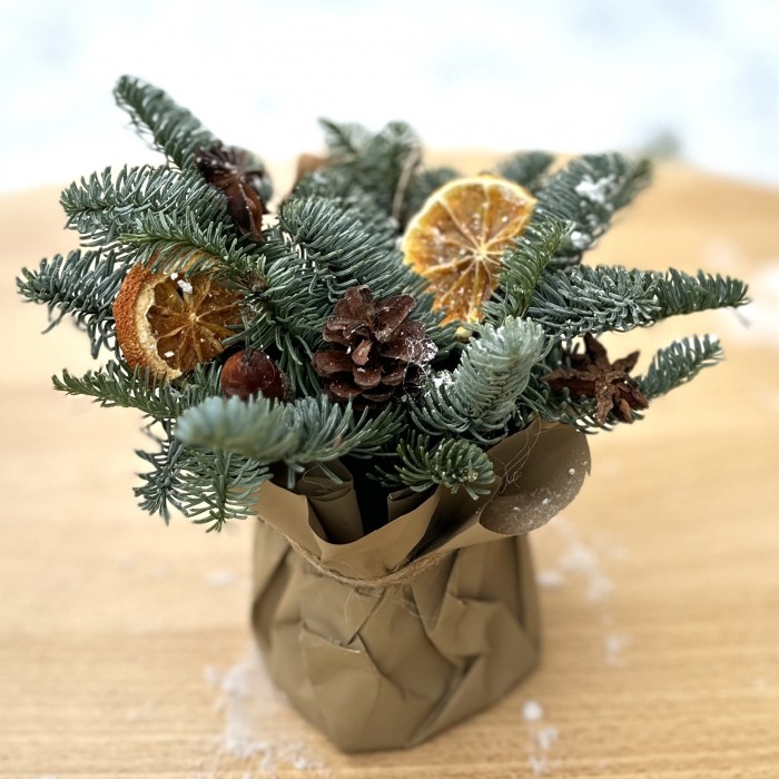 Новогодняя композиция Цитрус с Корицей