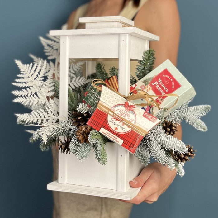 Новогодний чайный набор в фонаре Мечты сбываются