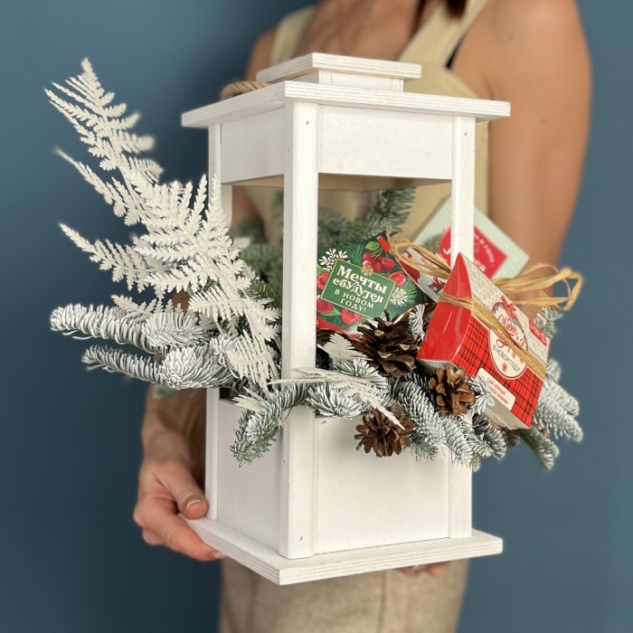 Новогодний чайный набор в фонаре Мечты сбываются