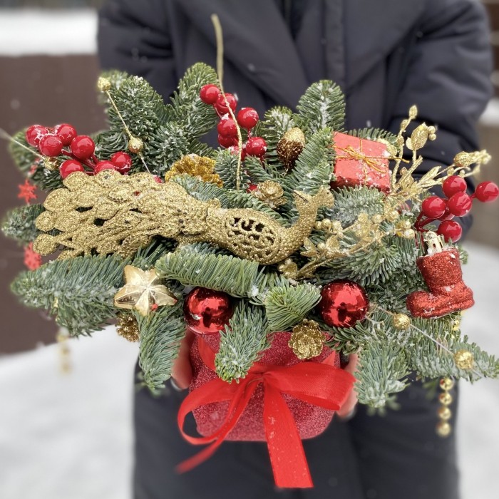 Новогодняя композиция Жар Птица