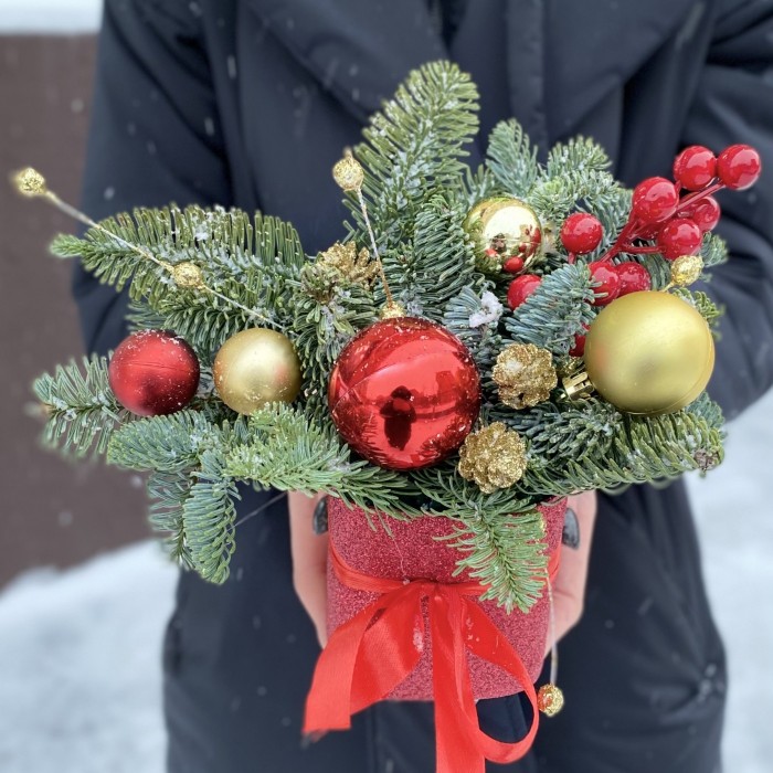 Новогодняя композиция Зимние Контрасты