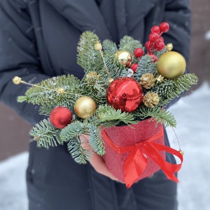 Новогодняя композиция Зимние Контрасты