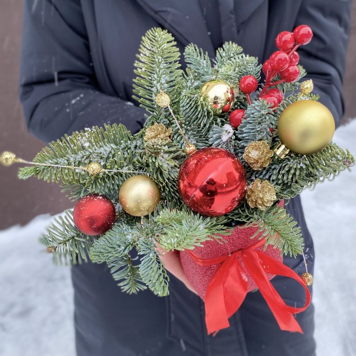 Новогодняя композиция Зимние Контрасты