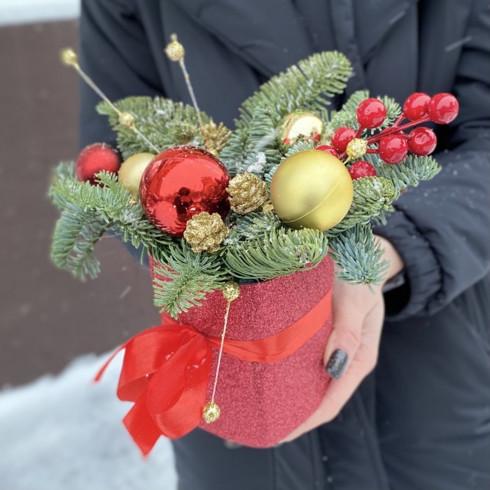 Новогодняя композиция Зимние Контрасты