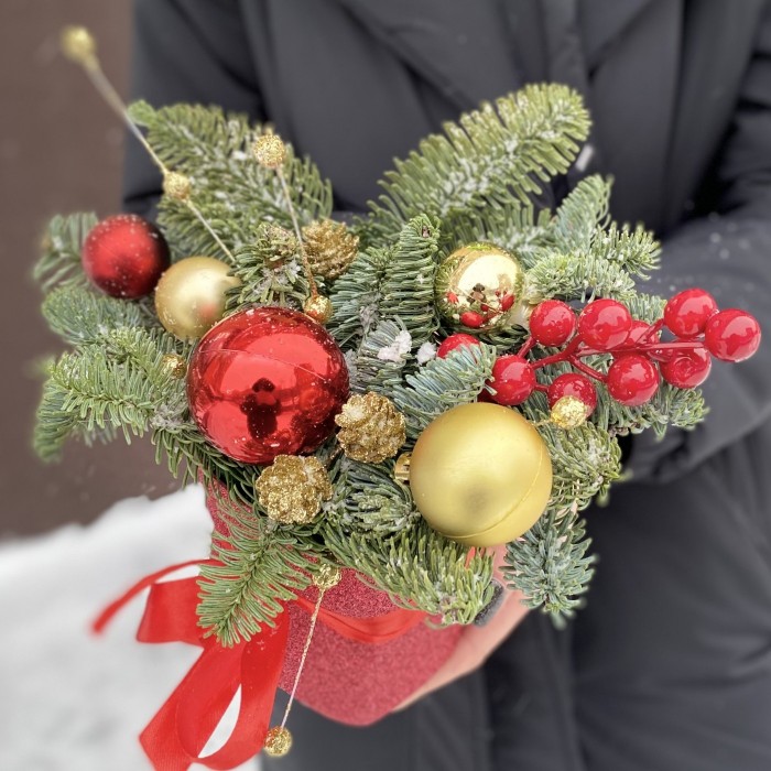 Новогодняя композиция Зимние Контрасты