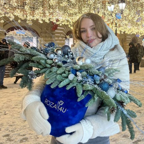 Новогодняя композиция с нобилисом Чародейка зима