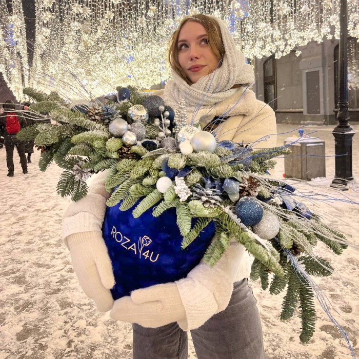 Новогодняя композиция с нобилисом Чародейка зима