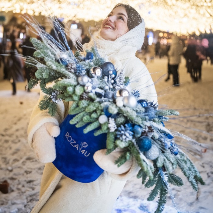 Новогодняя композиция с нобилисом Чародейка зима