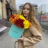 Осенний Микс из кустовых хризантем в коробке