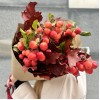 Осенний букет с дикими яблочками и коэкросом