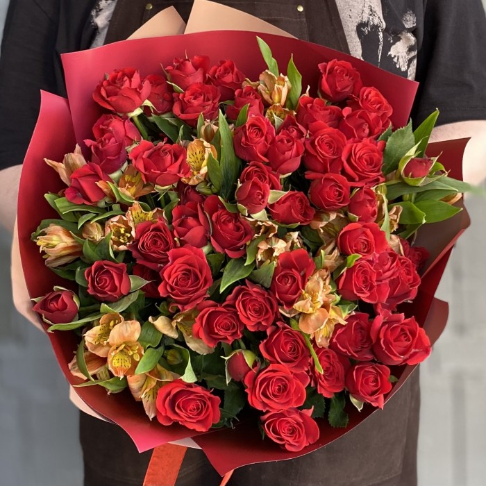 Букет Пламенное сердце