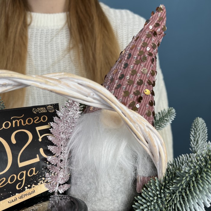 Подарочная корзина Гномик и мед