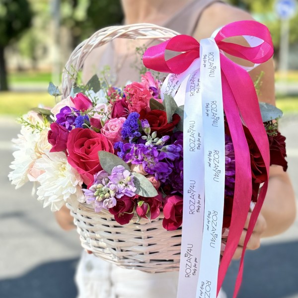 Радужная корзина MIX