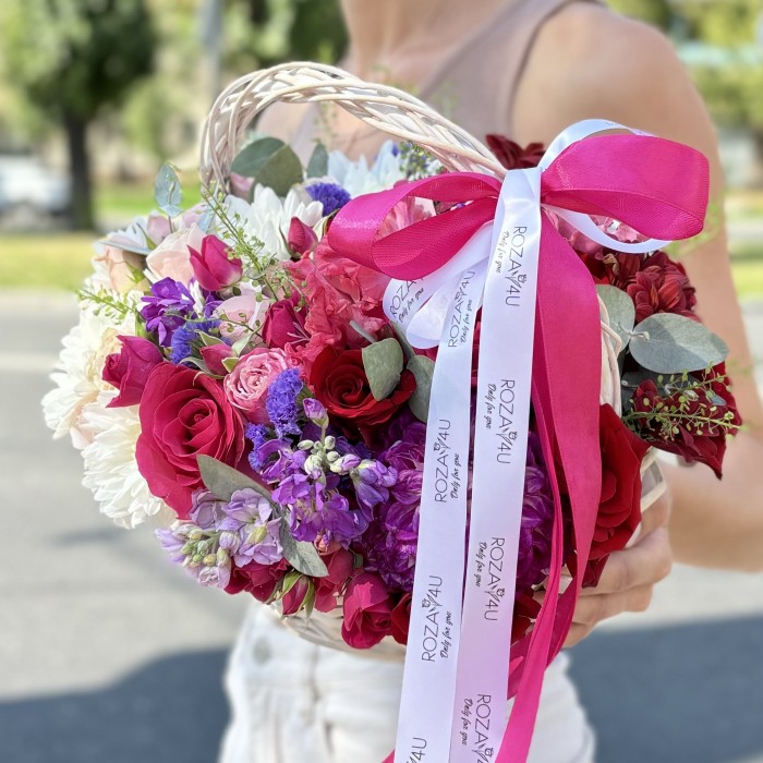 Радужная корзина MIX