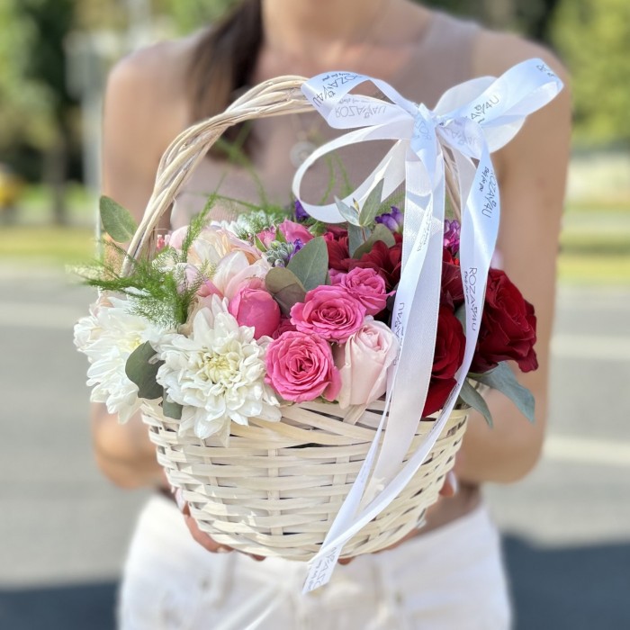 Радужная корзина MIX