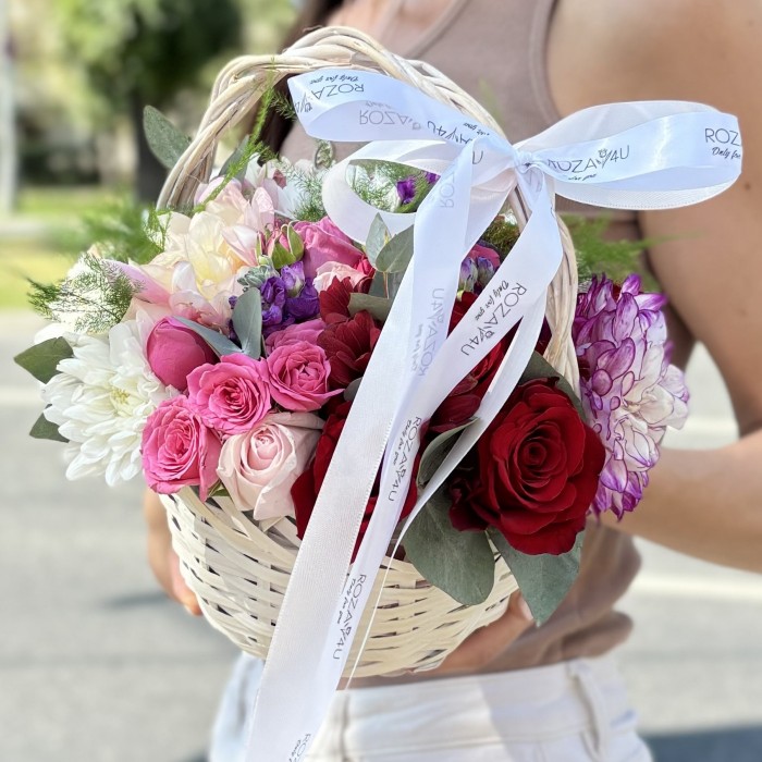 Радужная корзина MIX