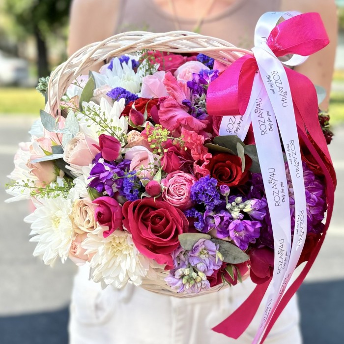 Радужная корзина MIX