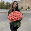 Пионовидная роза Мандарин экспрешен 70 см
