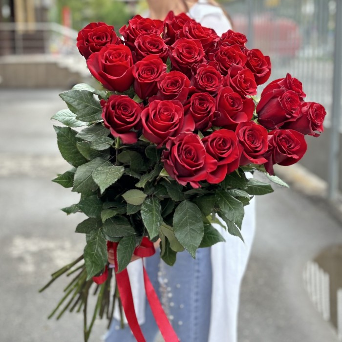 Роза красная Эксплорер 80 см