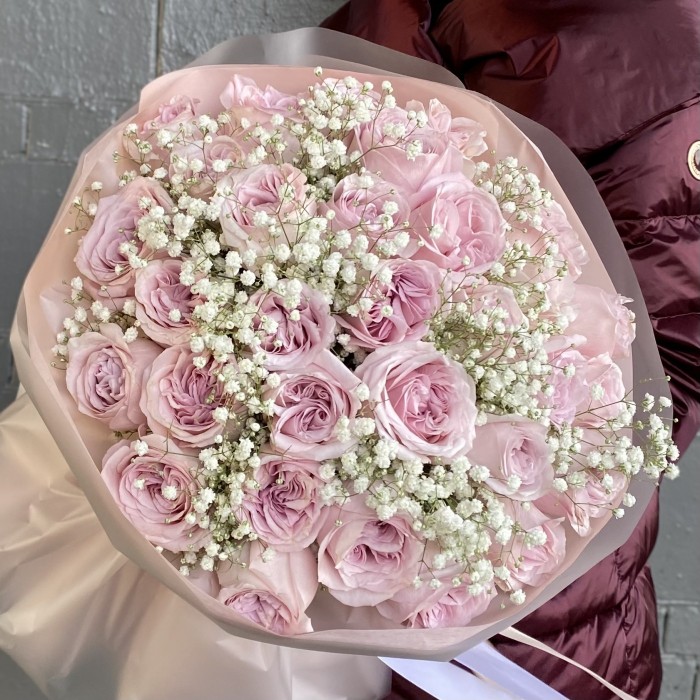 31 розовая пионовидная роза Свит фор Лав (Sweet for love)