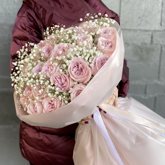 31 розовая пионовидная роза Свит фор Лав (Sweet for love)