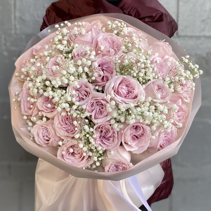 31 розовая пионовидная роза Свит фор Лав (Sweet for love)