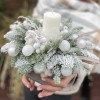 Рождественская композиция со свечой