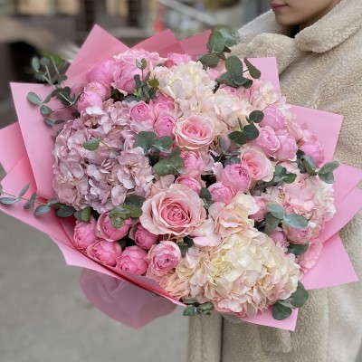 Розовый букет Нежные Мечты