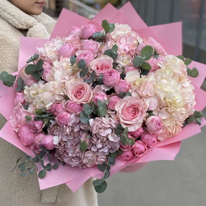 Розовый букет Нежные Мечты