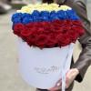Розы в коробке Моя Россия