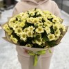 Букет из 15 кремовых хризантем Сантини