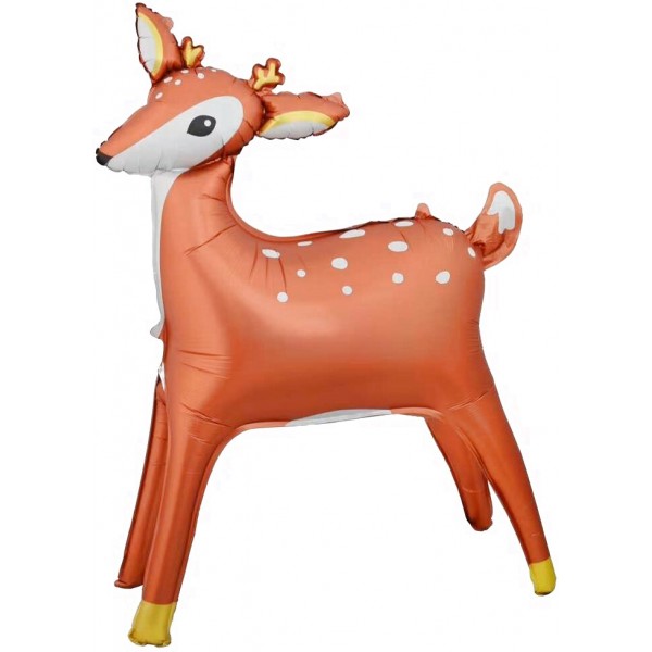 Шар 3D Фигура Лесной Олень Золотые рожки