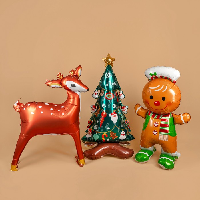 Шар 3D Фигура Лесной Олень Золотые рожки