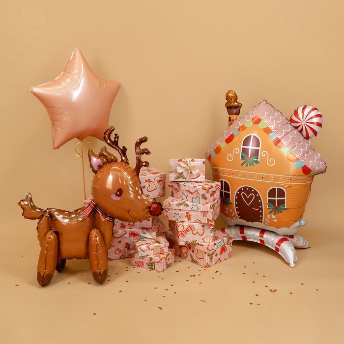 Шар 3D Фигура на подставке Пряничный домик