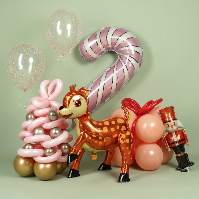 Шар Фигура Леденец трость Розовый